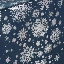 DOUCEUR D'INTERIEUR Nappe de Noël rectangulaire (150 x 240 cm) Constellation Bleu New