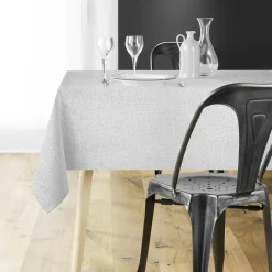 Douceur d interieur Nappe de Noël rectangulaire (140 x 300 cm) Strass Argent Hot