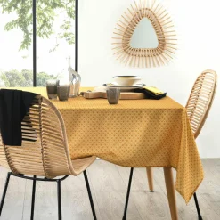 ATMOSPHERA Nappe rectangulaire anti tache (140 x 240 cm) Paty Jaune ocre