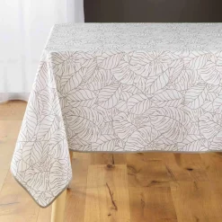 DOUCEUR D'INTERIEUR Nappe rectangulaire anti-taches (150 x 240 cm) Solea he Blanc Sale