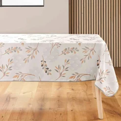douceur d'intu017drieur Nappe rectangulaire anti tache (150 x 240 cm) Manola Ecru Hot