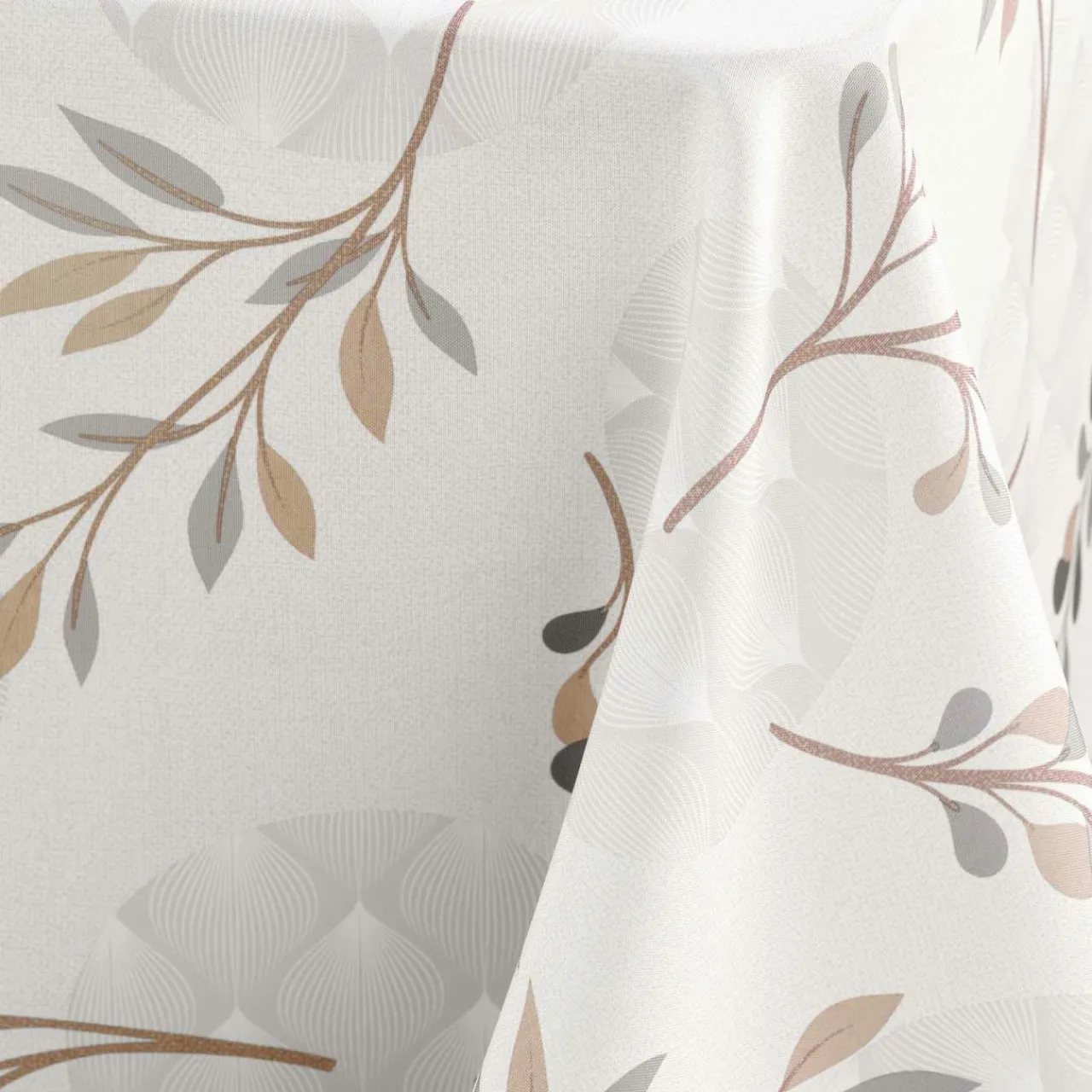 douceur d'intu017drieur Nappe rectangulaire anti tache (150 x 240 cm) Manola Ecru Hot