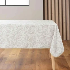 douceur d'intu017drieur Nappe rectangulaire anti tache (145 x 240 cm) Leya Beige Outlet