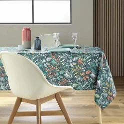 douceur d'intu017drieur Nappe rectangulaire anti tache (145 x 240 cm) Stylis e Bleu Discount
