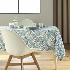 douceur d'intu017drieur Nappe rectangulaire anti tache (145 x 240 cm) Stylis e Vert