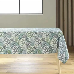 douceur d'intu017drieur Nappe rectangulaire anti tache (145 x 240 cm) Stylis e Vert