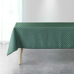 douceur d'intu017drieur Nappe rectangulaire anti tache (150 x 240 cm) Artchic e Vert