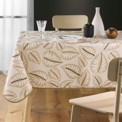 DOUCEUR D'INTERIEUR Nappe rectangulaire anti tache (150 x 240 cm) Alma Beige Best