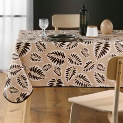 DOUCEUR D'INTERIEUR Nappe rectangulaire anti tache (150 x 200 cm) Alma e Noir Best