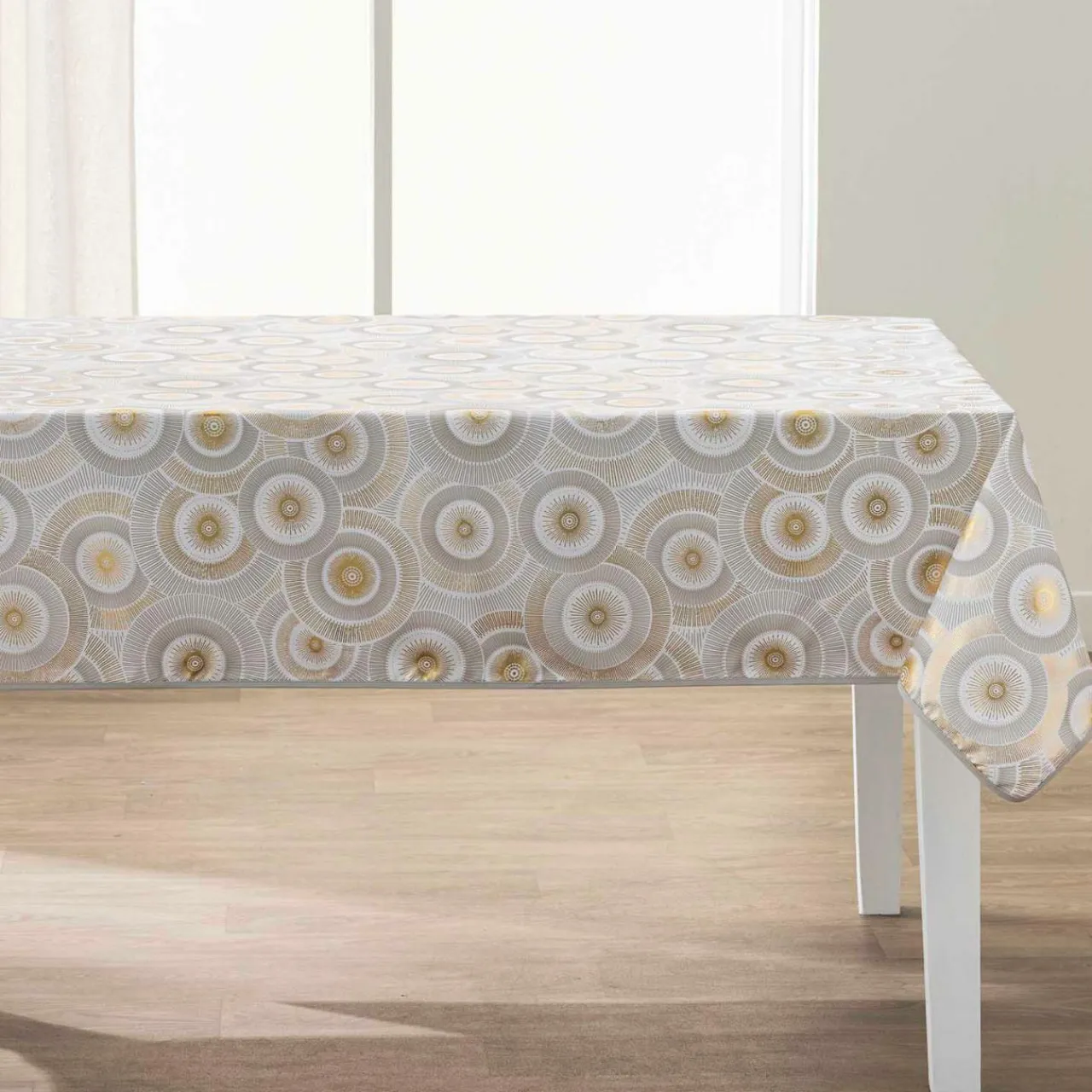 douceur d'intu017drieur Nappe rectangulaire antitache (145 x 240 cm) Eclipse he Blanc New