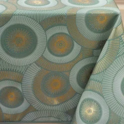 douceur d'intu017drieur Nappe rectangulaire antitache (145 x 240 cm) Eclipse Vert sauge Best