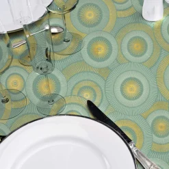 douceur d'intu017drieur Nappe rectangulaire antitache (145 x 240 cm) Eclipse Vert sauge Best