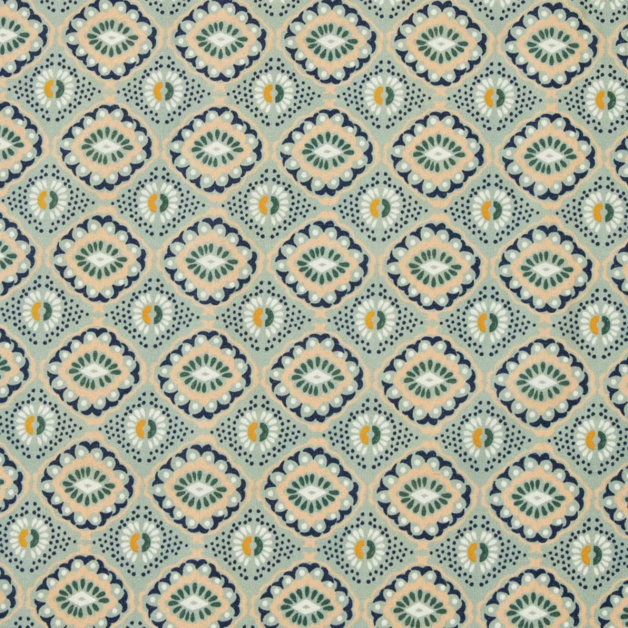 EMINZA Nappe rectangulaire coton enduit (150 x 350 cm) Palerme e Vert Hot