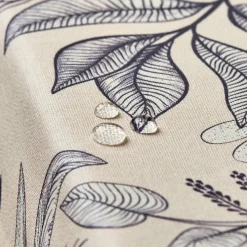 EMINZA Nappe rectangulaire coton enduit (150 x 350 cm) Colibri e Gris Online