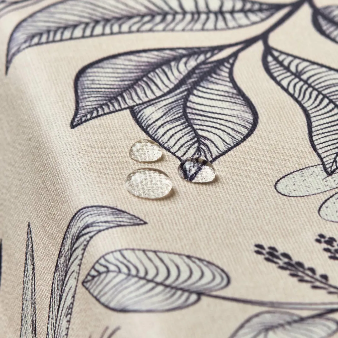 EMINZA Nappe rectangulaire coton enduit (150 x 350 cm) Colibri e Gris Online