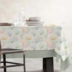 EMINZA Nappe rectangulaire coton enduit (150 x 350 cm) Boston Multicolore Discount