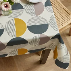 EMINZA Nappe rectangulaire coton enduit (150 x 350 cm) Harlem Multicolore Online