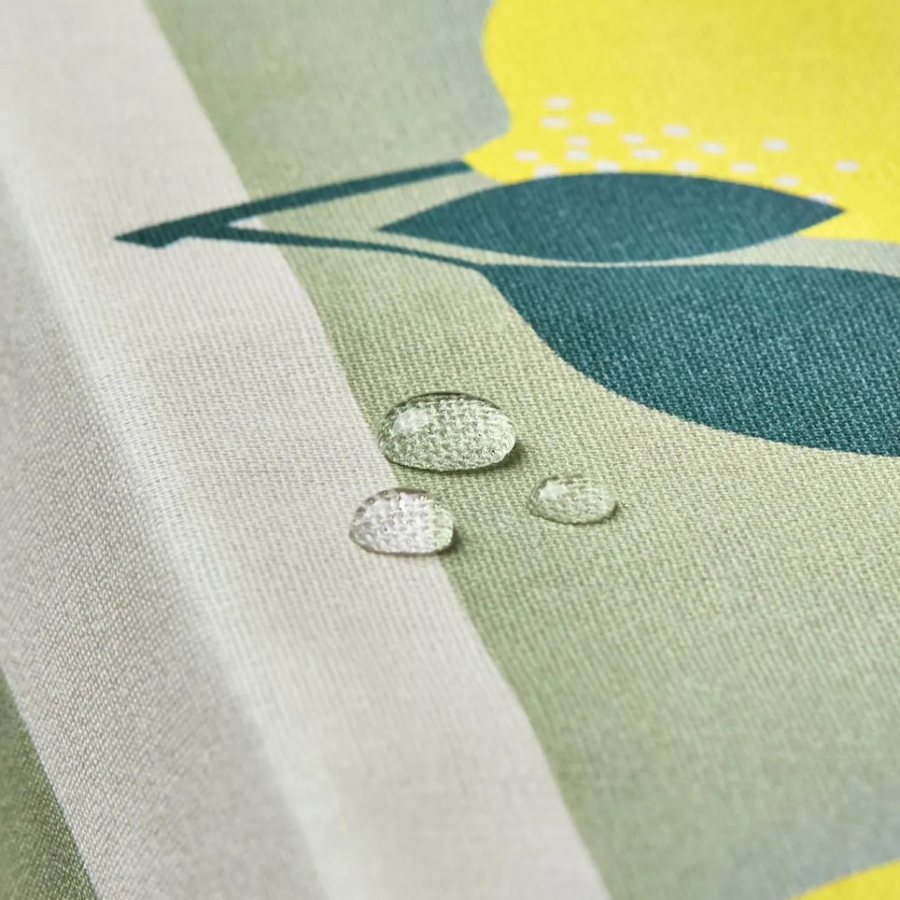 EMINZA Nappe rectangulaire coton enduit (150 x 250 cm) Antibes e Vert New