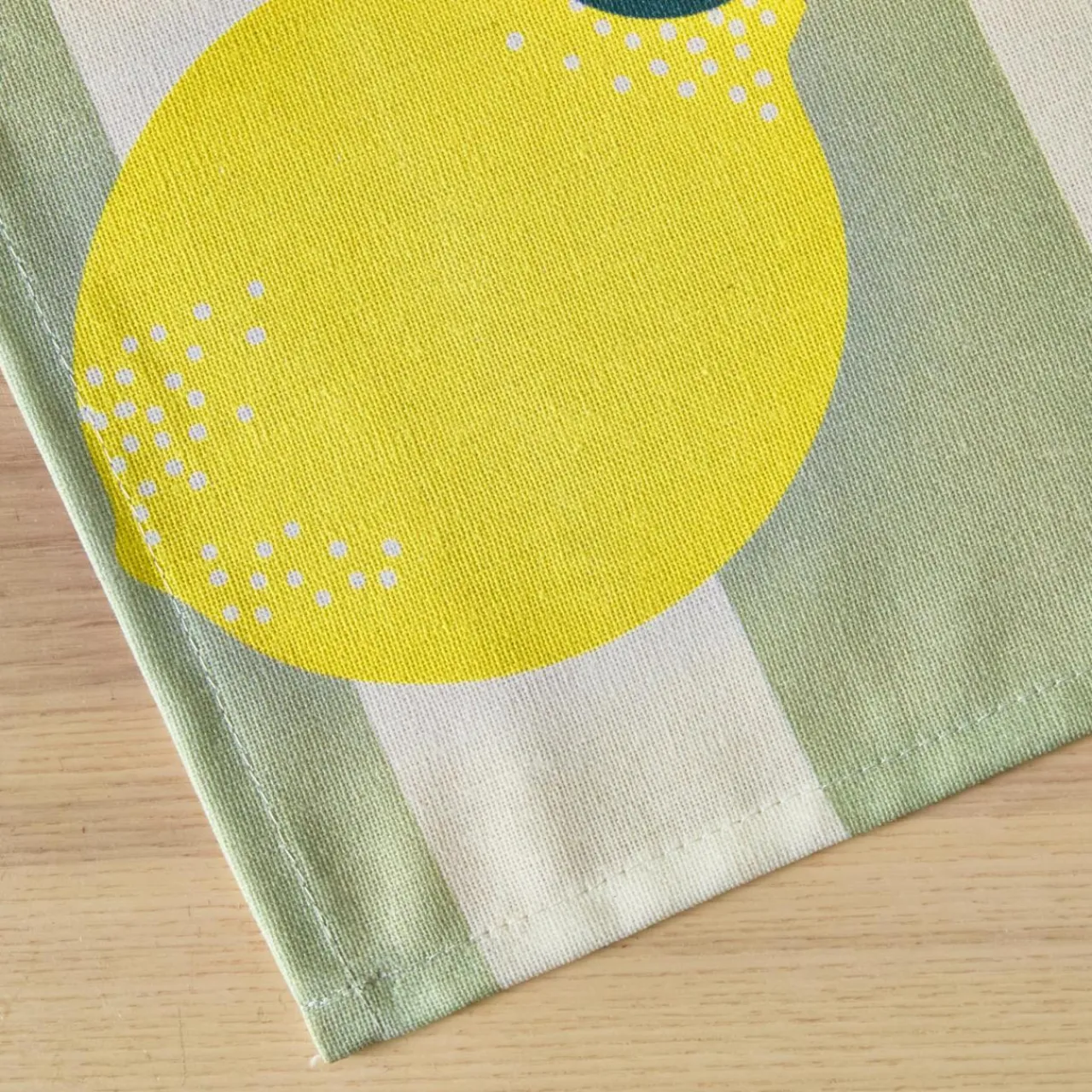 EMINZA Nappe rectangulaire coton enduit (150 x 250 cm) Antibes e Vert New