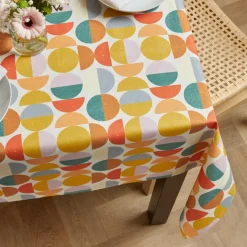 EMINZA Nappe rectangulaire coton enduit (150 x 250 cm) Brooklyn Multicolore Discount