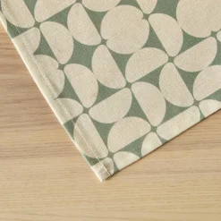 EMINZA Nappe rectangulaire coton enduit (150 x 250 cm) Sofia e Vert Best