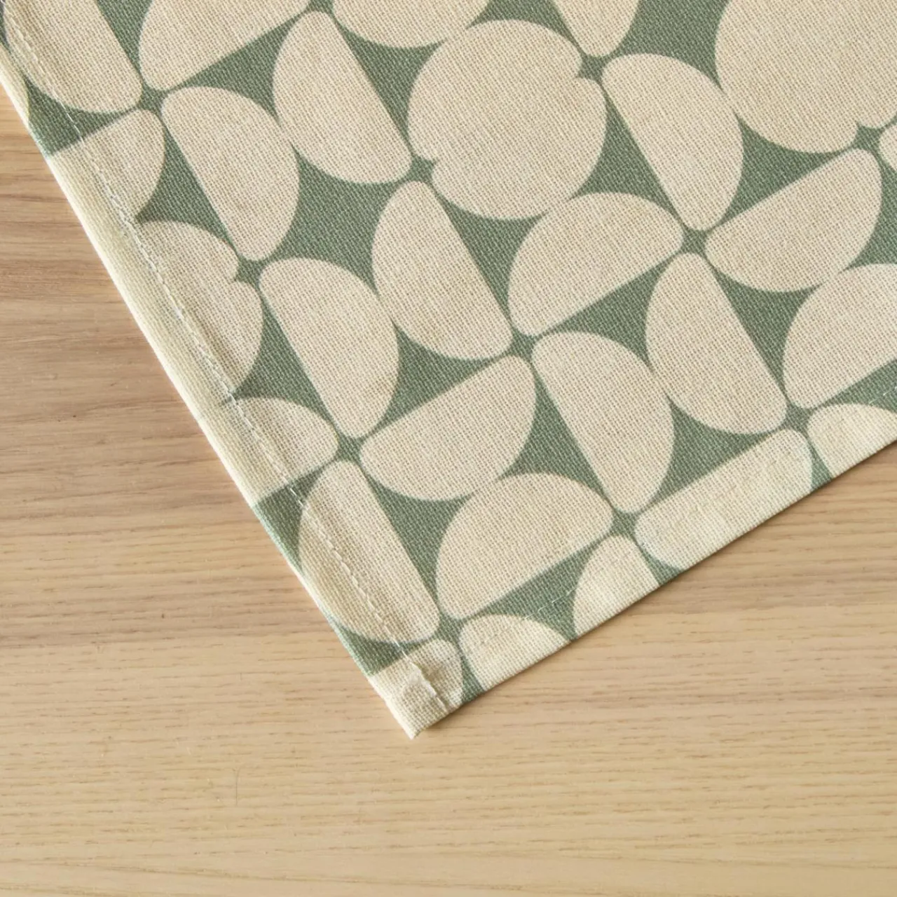 EMINZA Nappe rectangulaire coton enduit (150 x 250 cm) Sofia e Vert Best