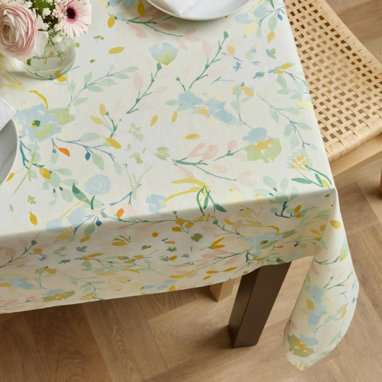 EMINZA Nappe rectangulaire coton enduit (150 x 250 cm) Ornella Multicolore Best