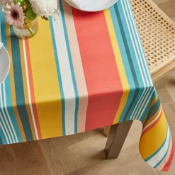 EMINZA Nappe rectangulaire coton enduit (150 x 250 cm) Bonifacio Multicolore Online