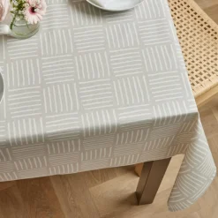 EMINZA Nappe rectangulaire coton enduit (150 x 250 cm) Paolo Beige Online