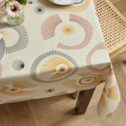 EMINZA Nappe rectangulaire coton enduit (150 x 250 cm) Manhattan Beige Online