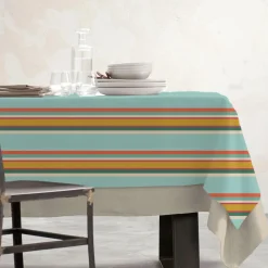 EMINZA Nappe rectangulaire coton enduit (150 x 250 cm) Cervione Multicolore Online