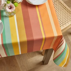 EMINZA Nappe rectangulaire coton enduit (150 x 250 cm) Ajaccio Multicolore Online