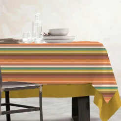 EMINZA Nappe rectangulaire coton enduit (150 x 250 cm) Ajaccio Multicolore Online
