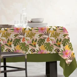 EMINZA Nappe rectangulaire coton enduit (150 x 250 cm) Rio Multicolore Online