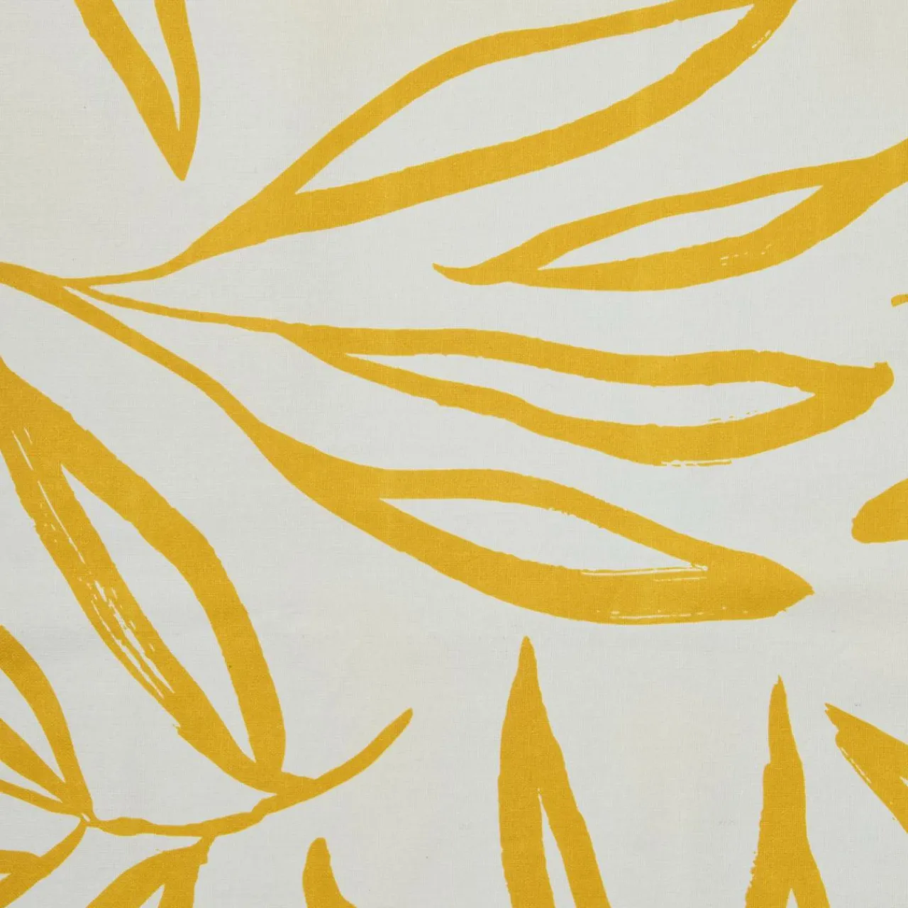 EMINZA Nappe rectangulaire coton enduit (150 x 350 cm) Galice Jaune moutarde Outlet