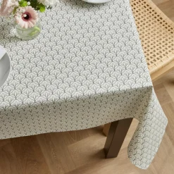 EMINZA Nappe rectangulaire coton enduit (150 x 250 cm) Clara e Gris Sale