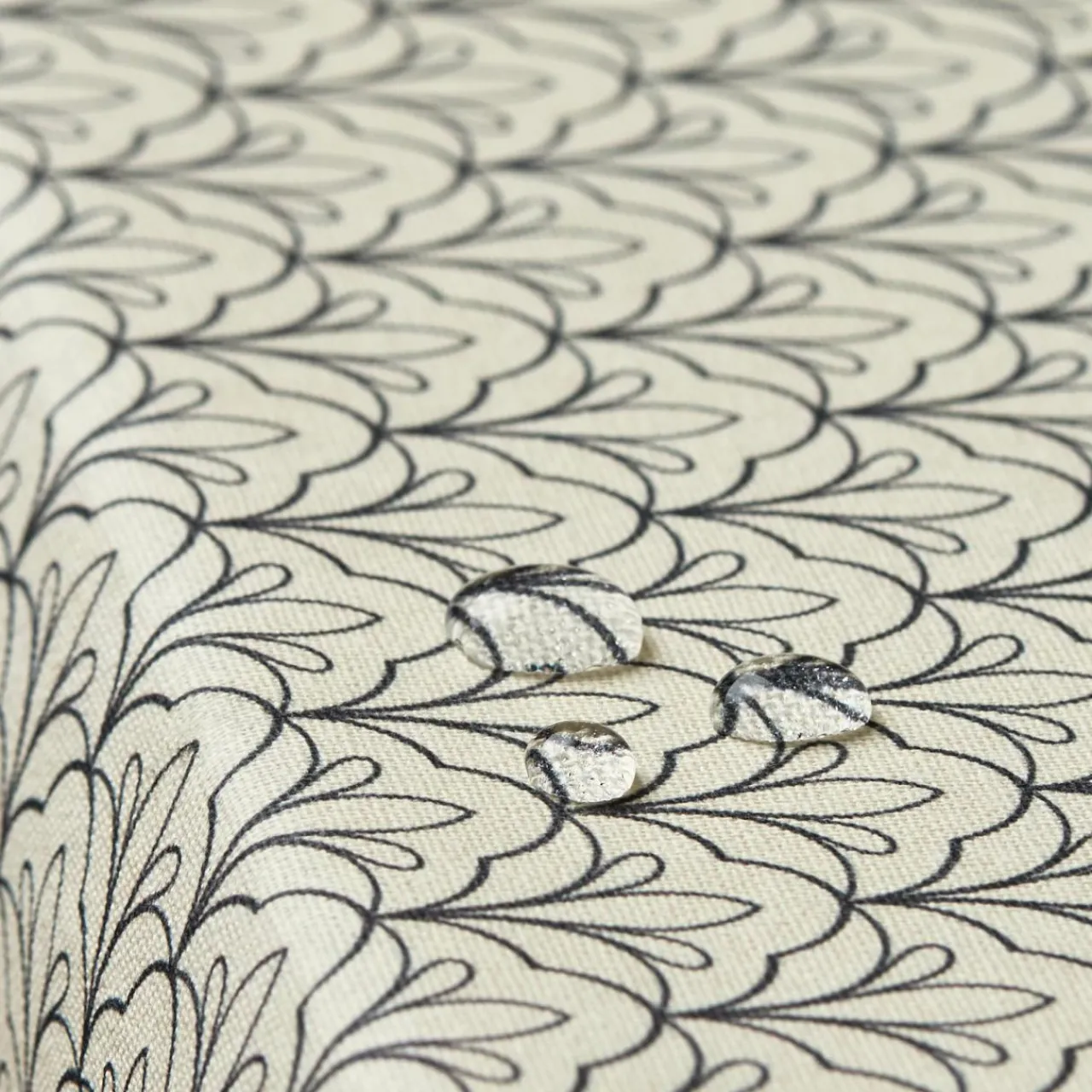 EMINZA Nappe rectangulaire coton enduit (150 x 250 cm) Clara e Gris Sale