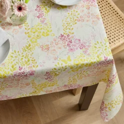 EMINZA Nappe rectangulaire coton enduit (150 x 250 cm) Paquerettes Multicolore Sale