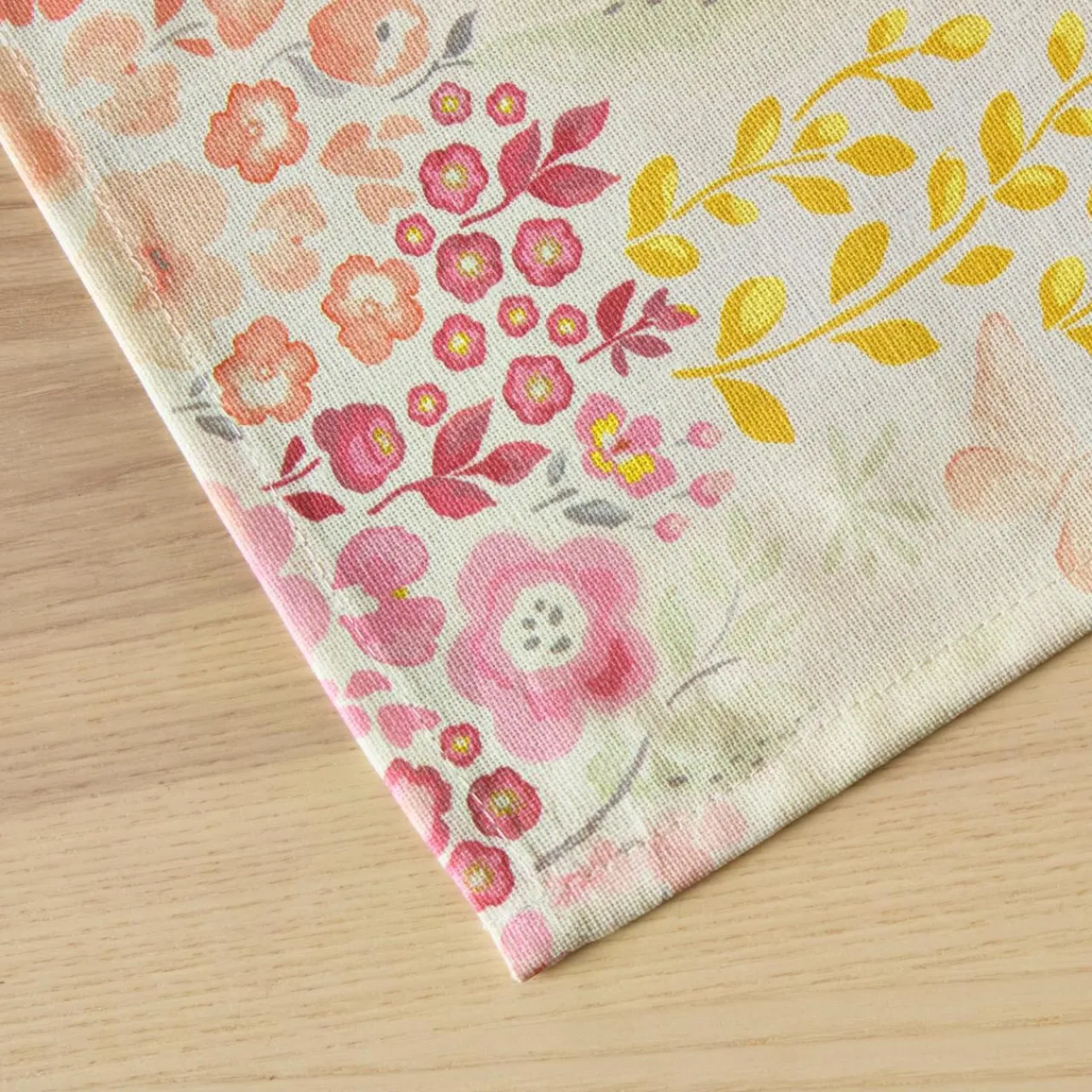 EMINZA Nappe rectangulaire coton enduit (150 x 250 cm) Paquerettes Multicolore Sale