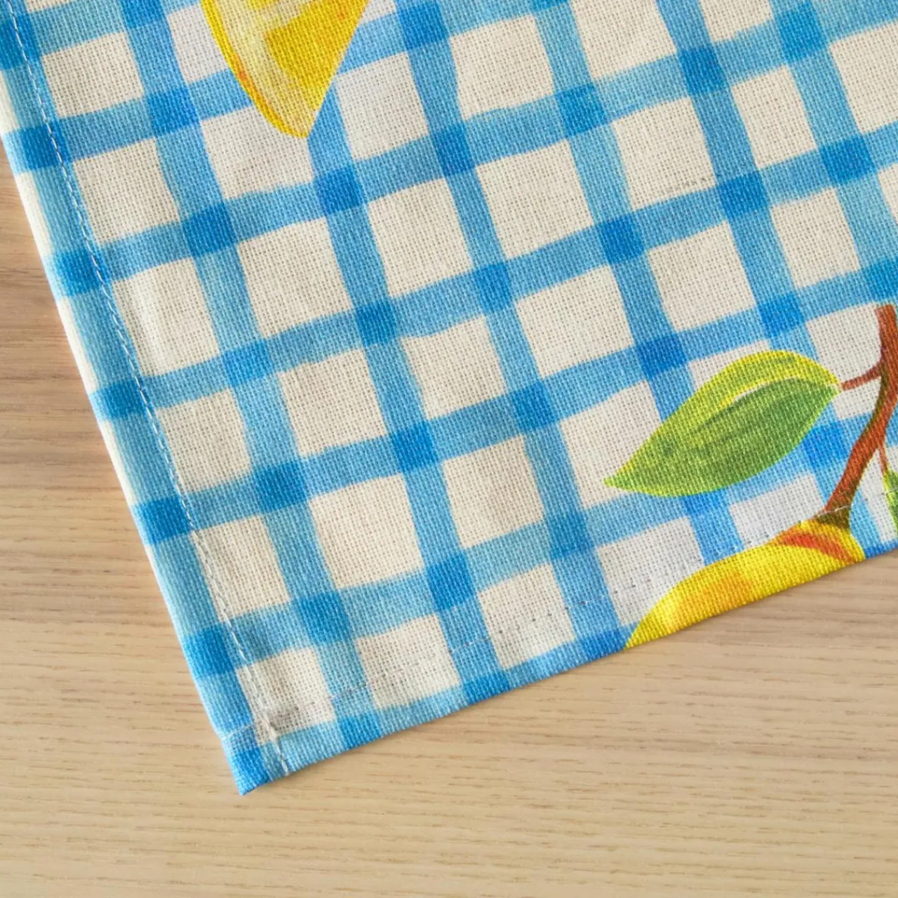 EMINZA Nappe rectangulaire coton enduit (150 x 250 cm) Menton e Bleu