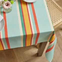 EMINZA Nappe rectangulaire coton enduit (150 x 350 cm) Cervione Multicolore Hot