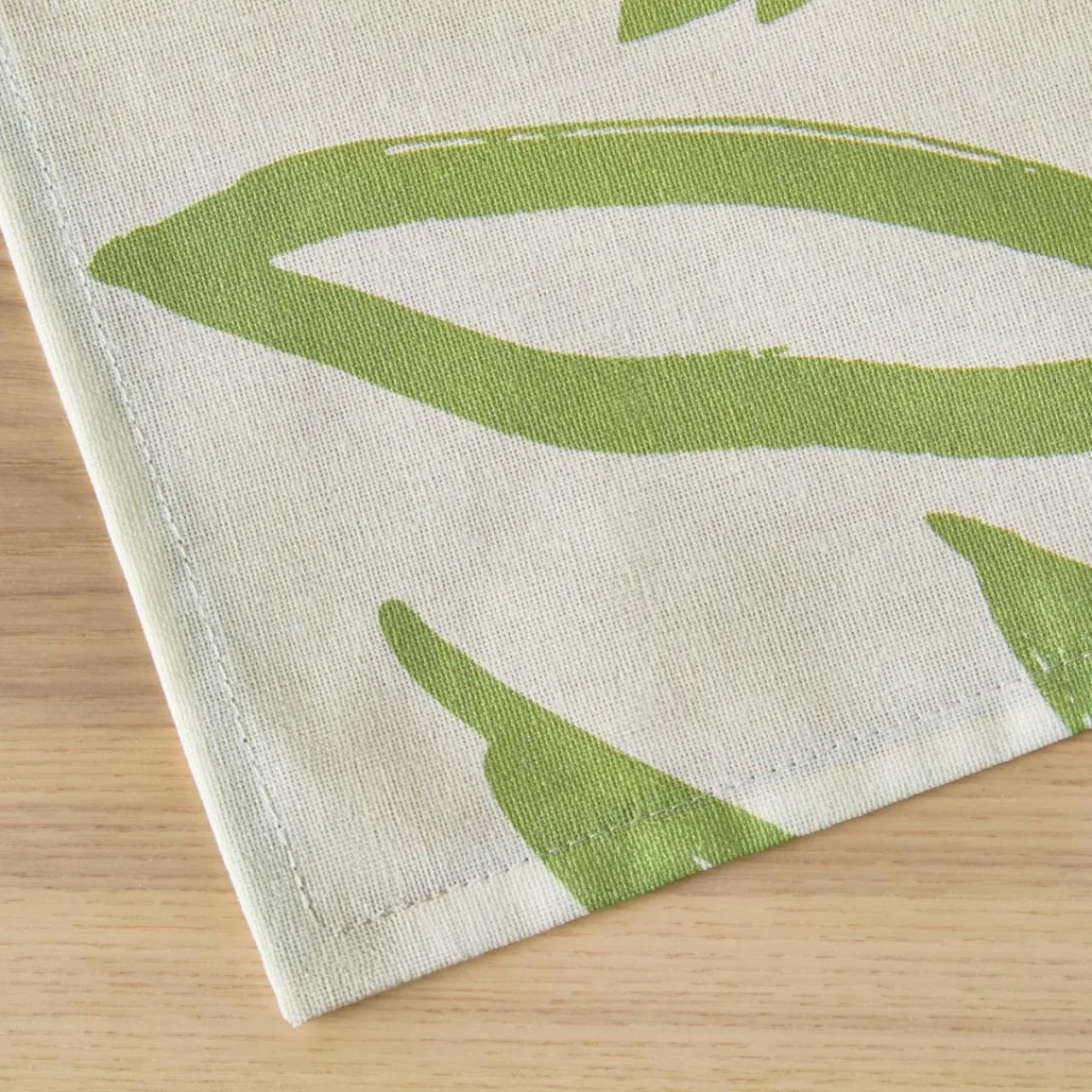 EMINZA Nappe rectangulaire coton enduit (150 x 250 cm) Galice Vert Eucalyptus Discount