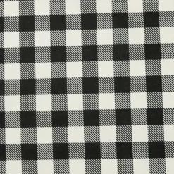 EMINZA Nappe rectangulaire coton enduit (150 x 250 cm) Vichy e Noir Outlet