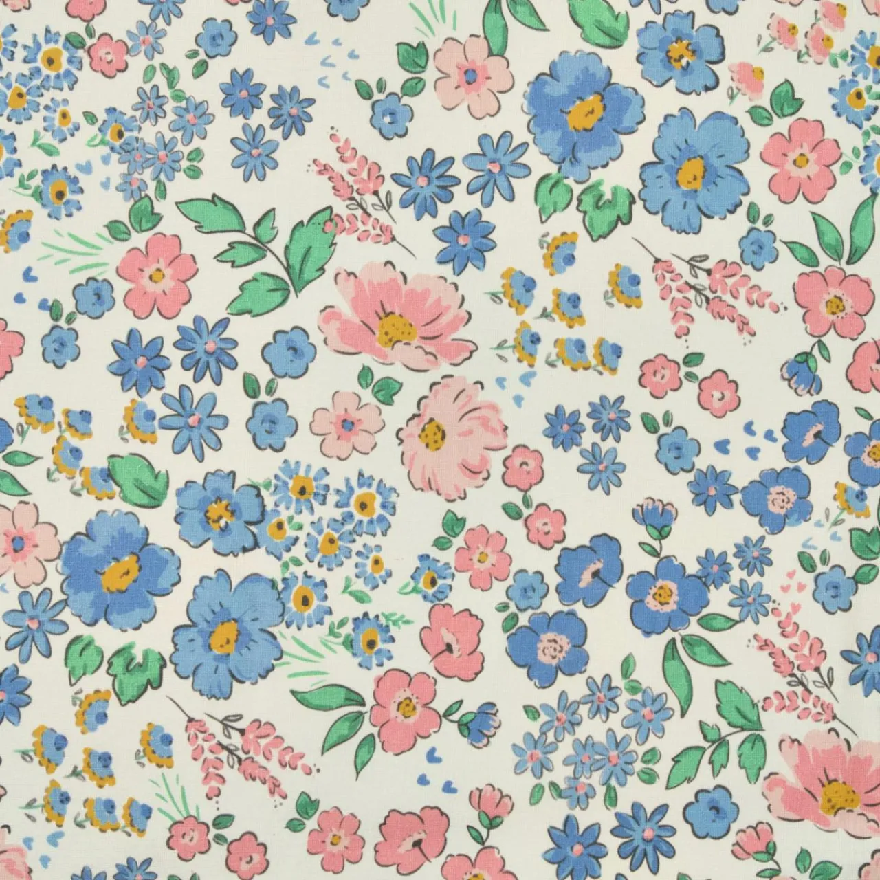 EMINZA Nappe rectangulaire coton enduit (150 x 350 cm) Corolle Multicolore