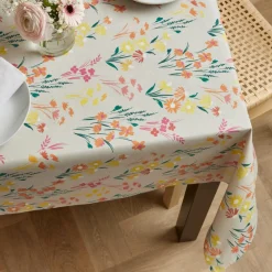 EMINZA Nappe rectangulaire coton enduit (150 x 350 cm) Juliette Beige Clearance