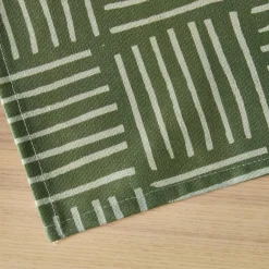 EMINZA Nappe rectangulaire coton enduit (150 x 350 cm) Paolo e Vert Clearance