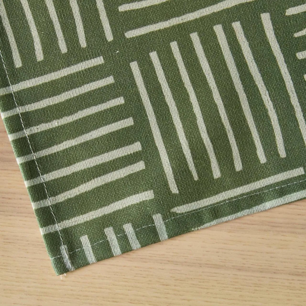 EMINZA Nappe rectangulaire coton enduit (150 x 350 cm) Paolo e Vert Clearance