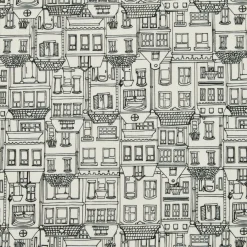 EMINZA Nappe rectangulaire coton enduit (150 x 250 cm) Home e Gris Outlet