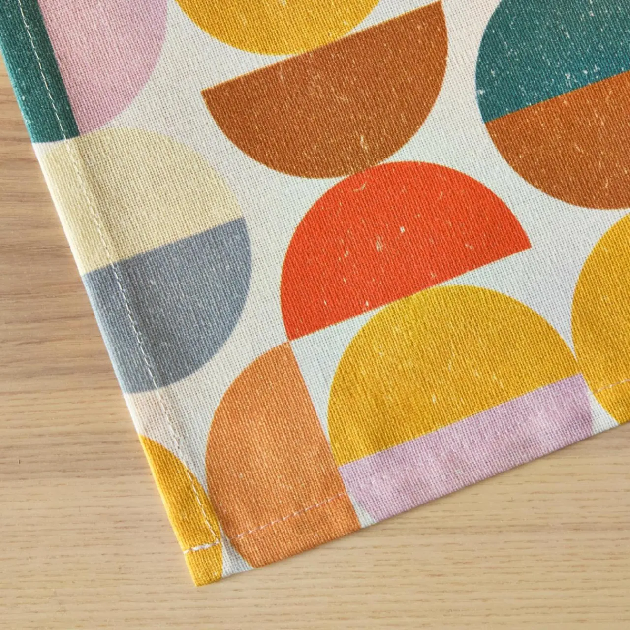 EMINZA Nappe rectangulaire coton enduit (150 x 350 cm) Brooklyn Multicolore Sale