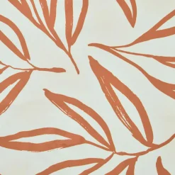 EMINZA Nappe rectangulaire coton enduit (150 x 350 cm) Galice Terracotta New